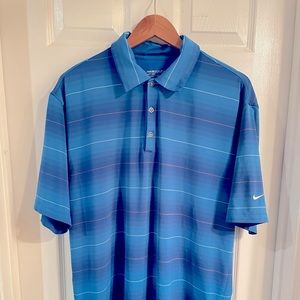 Nike DRI-Fit Golf Polo in Light Blue